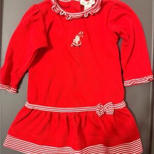Kissy Kissy Festive Red Baby Dress